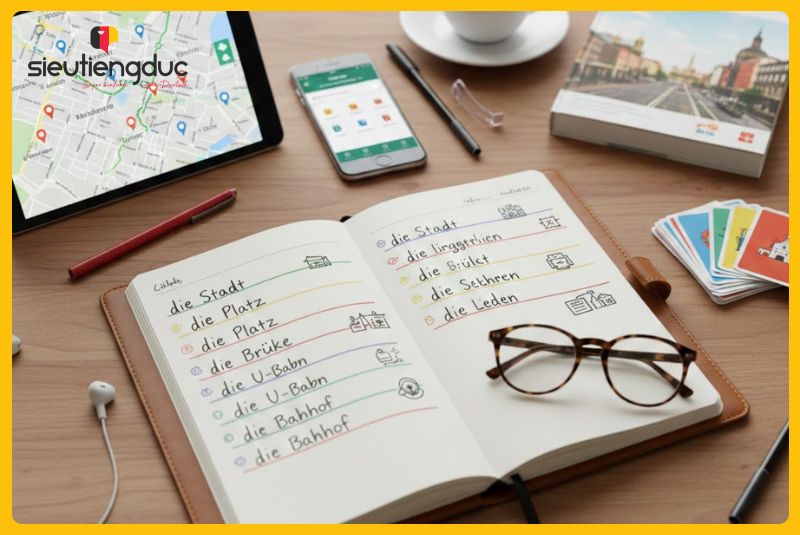 Tổng hợp từ vựng tiếng Đức chủ đề thành phố cần biết 6 Mẹo học các từ vựng tiếng Đức chủ đề thành phố hiệu quả