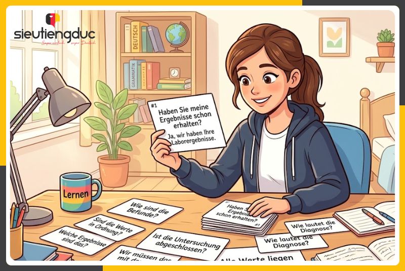 Mẫu câu hội thoại tiếng Đức chủ đề trao đổi kết quả xét nghiệm đơn giản, dễ hiểu 6 Mẹo học nhanh mẫu câu tiếng Đức chủ đề y tế