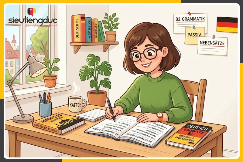 Học ngữ pháp B2 tiếng Đức ở đâu?