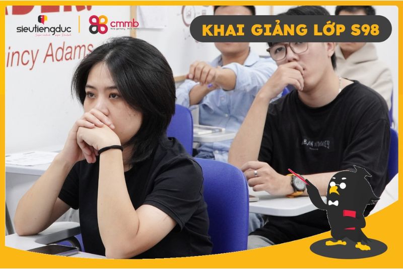 Khai giảng lớp S98 – Mở ra hành trình chạm tới tiếng Đức 7 Lớp S98 và hành trình hướng tới nước Đức