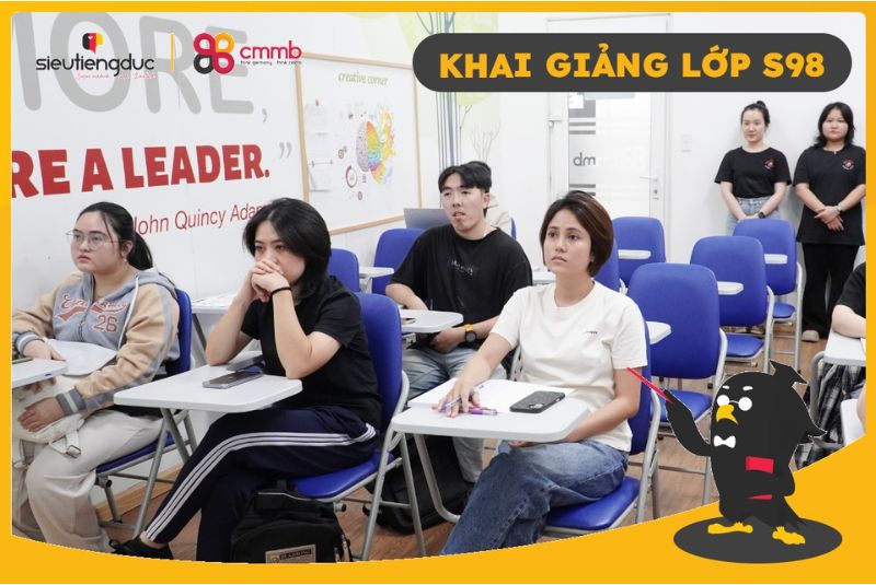 Khai giảng lớp S98 – Mở ra hành trình chạm tới tiếng Đức 2 ngay dau tien cham tieng duc cua s98 1