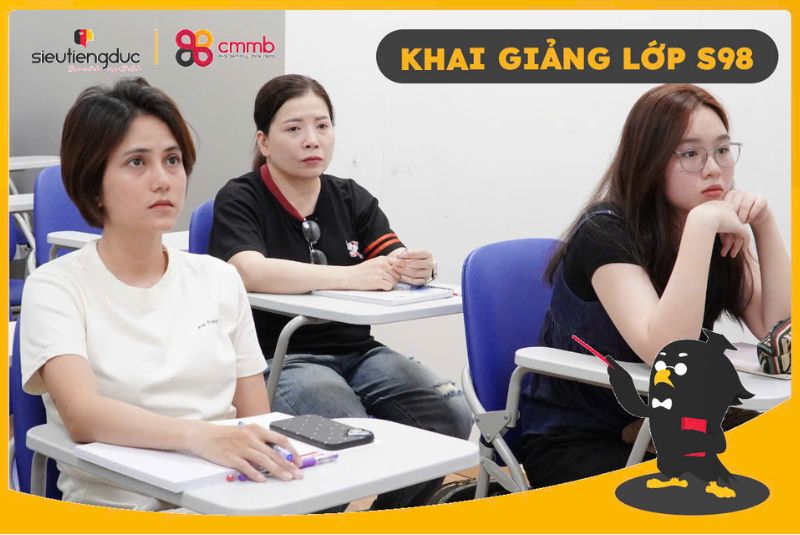 Khai giảng lớp S98 – Mở ra hành trình chạm tới tiếng Đức 3 ngay dau tien cham tieng duc cua s98 2