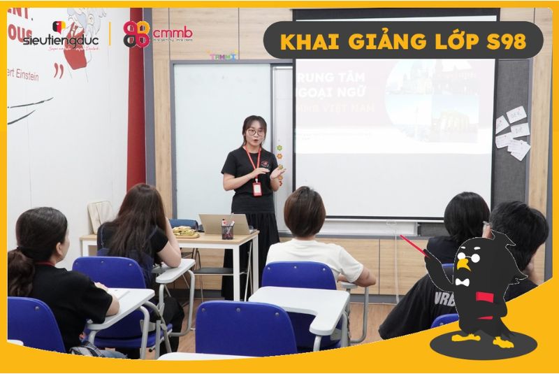 Khai giảng lớp S98 – Mở ra hành trình chạm tới tiếng Đức 1 Ngày đầu tiên chạm tiếng Đức của S98