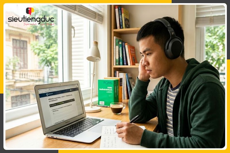Sai lầm phổ biến khi luyện nghe tiếng Đức B2