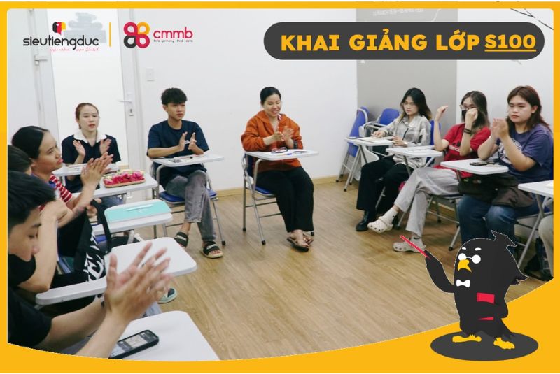 Khai giảng lớp S100 – Mở đầu cho hành trình học tiếng Đức 2 Tinh thần bứt tốc lan tỏa trong từng học viên