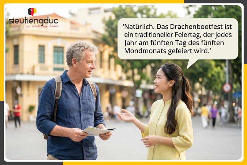 Từ vựng tiếng Đức chủ đề Tết Đoan ngọ siêu chi tiết 11 Đoạn hội thoại tiếng Đức chủ đề Tết Đoan ngọ