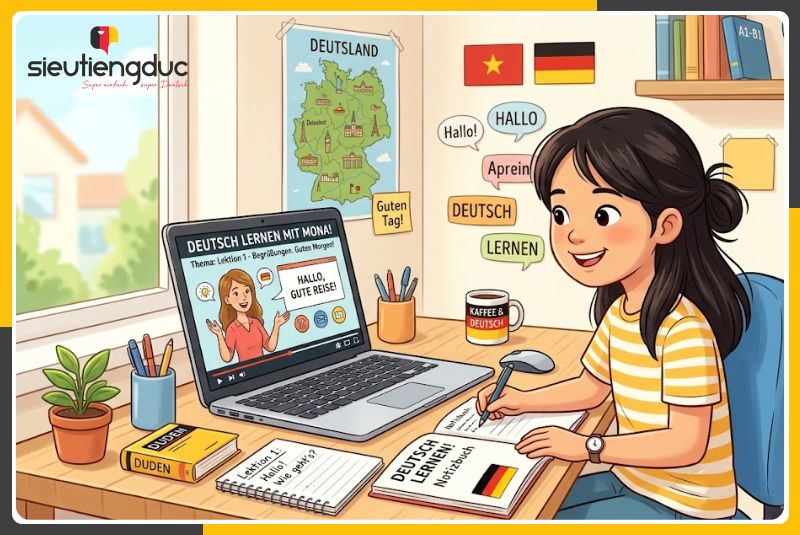 Mẫu câu hội thoại tiếng Đức chủ đề họp nhóm và thống nhất đầu việc 6 Học tập tiếng Đức trọn lộ trình từ A1-B2 miễn phí