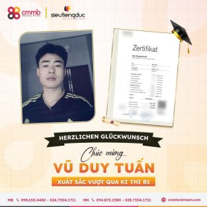 Kỳ thi TELC tiếng Đức tại TPHCM và Hà Nội 2026 20 Học viên đỗ B1 Tháng 4/2026