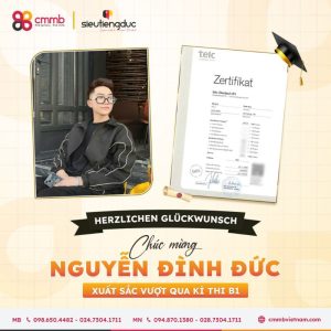 Kỳ thi TELC tiếng Đức tại TPHCM và Hà Nội 2026 13 Học viên đỗ B1 Tháng 5/2026