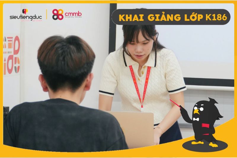 Khai giảng lớp K186 – Hành trình mới của học viên tại Siêu Tiếng Đức x CMMB 3 Nền tảng mở đầu cho hành trình chinh phục tiếng Đức