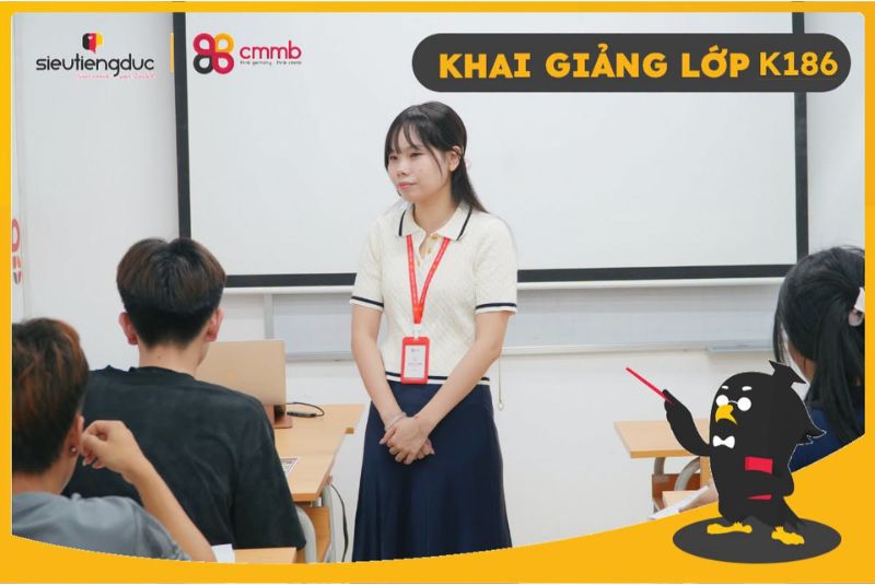 Khai giảng lớp K186 – Hành trình mới của học viên tại Siêu Tiếng Đức x CMMB 49 Khai giảng lớp K186