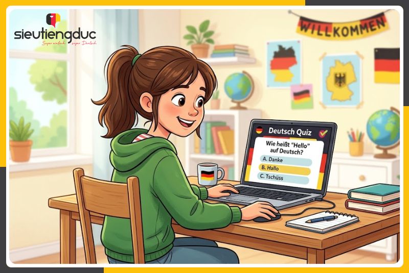 Tổng hợp từ vựng tiếng Đức chủ đề small talk nơi công sở dễ nhớ 7 Khóa học tiếng Đức miễn phí từ A1-B2