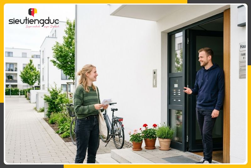 Mẫu câu hội thoại tiếng Đức chủ đề khiếu nại tiếng ồn và đề nghị giảm ồn 1 Kỹ năng giao tiếp lịch sự với hàng xóm và cộng đồng tại Đức