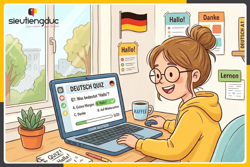 Hệ thống từ vựng tiếng Đức chủ đề phản biện, đánh giá và peer review 6 Làm chủ tiếng Đức từ A1-B2 cùng Siêu Tiếng Đức