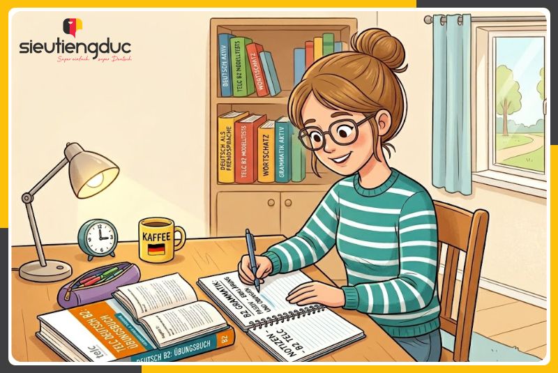 Từ vựng tiếng Đức chủ đề họp nhóm và phân công nhiệm vụ cơ bản 7 Lộ trình chinh phục tiếng Đức từ A1-B2