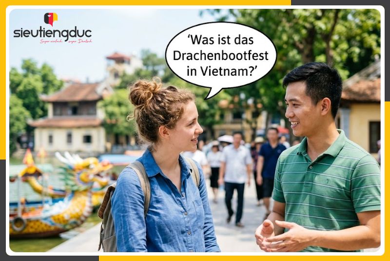Từ vựng tiếng Đức chủ đề Tết Đoan ngọ siêu chi tiết 10 Mẫu câu tiếng Đức giao tiếp về Tết Đoan ngọ