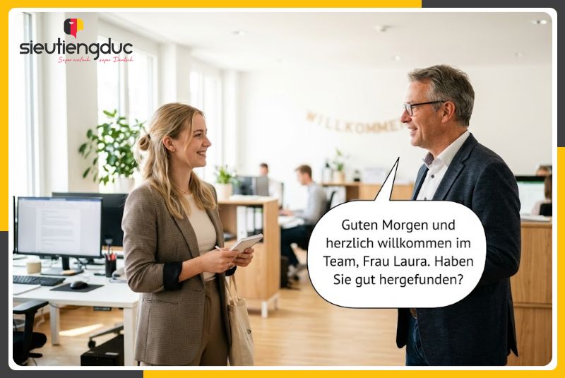 Tổng hợp từ vựng tiếng Đức chủ đề quy trình onboarding cho người mới 4 Mẫu hội thoại onboarding bằng tiếng Đức tại nơi làm việc