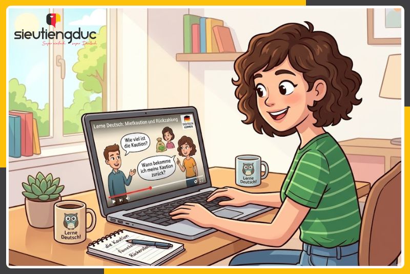 Mẫu câu hội thoại tiếng Đức chủ đề trao đổi về tiền cọc và hoàn cọc chi tiết 1 Mẹo học mẫu câu hội thoại chủ đề trao đổi về tiền cọc và hoàn cọc