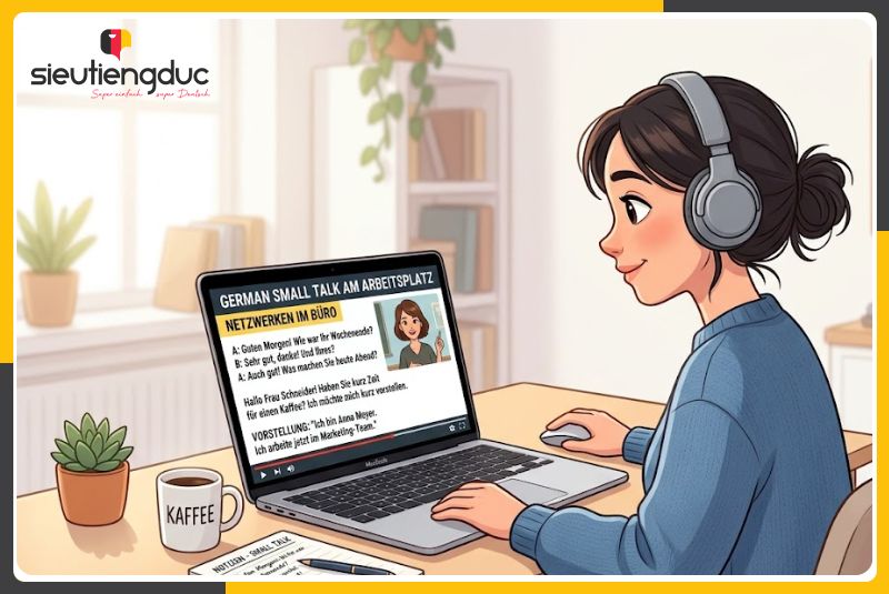 Mẫu câu hội thoại tiếng Đức chủ đề small talk và bắt chuyện nơi công sở 5 Mẹo học mẫu câu hội thoại tiếng Đức chủ đề small talk và bắt chuyện nơi công sở