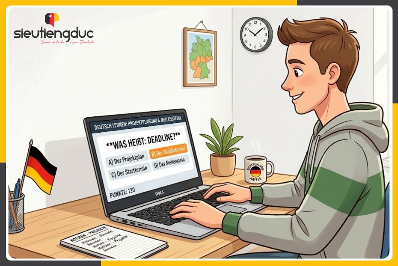 Từ vựng tiếng Đức chủ đề lập kế hoạch dự án và mốc tiến độ thông dụng 1 Mẹo học từ vựng tiếng Đức chủ đề lập kế hoạch dự án và mốc tiến độ thông dụng