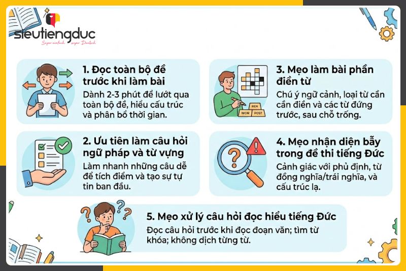 Mẹo thi ngoại ngữ tiếng Đức THPT QG 2026 đạt điểm cao