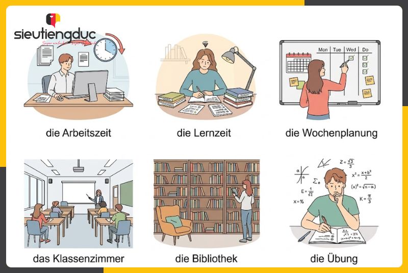 Từ vựng tiếng Đức chủ đề Ausbildung và lịch học nghề dễ hiểu 3 Từ vựng tiếng Đức chủ đề lịch học nghề tại Đức