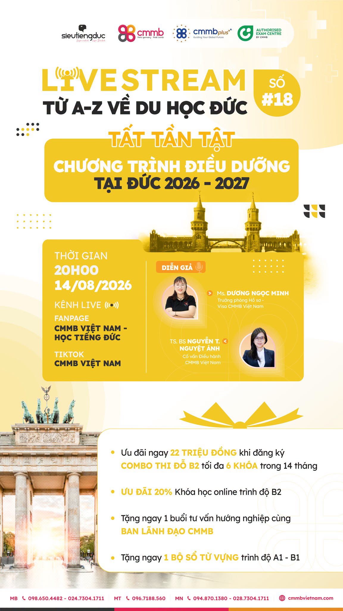 Livestream #18: Từ A–Z về chương trình Điều dưỡng Đức 2026–2027 1 Thông tin Livestream #18 về chương trình Điều dưỡng Đức 2026–2027